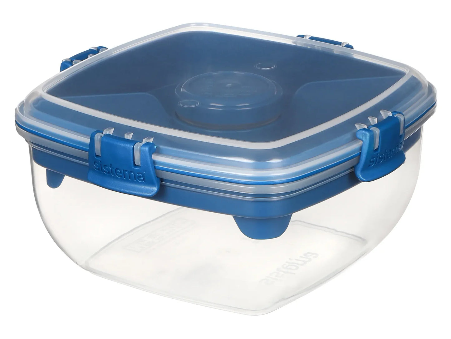 Sistema Madkasse m. Tilbehør - Salad Max To Go 1,1L - Blå