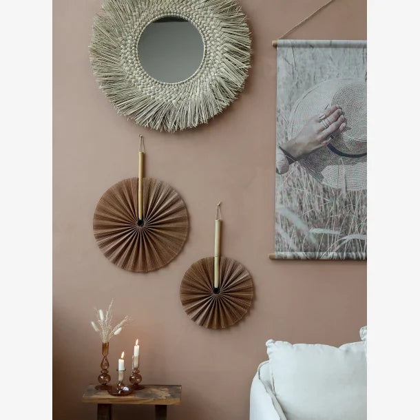 Chic Antique - Vifte t/dekoration Bambus H49/Ø32 cm karamel