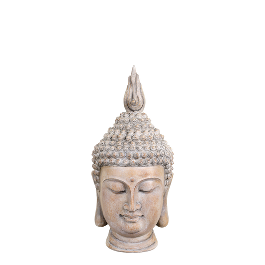 Chic Antique Buddha FigurLatte H28,5 cm - Dekorativ Buddha figur i varm Latte-farve – smuk dekoration til et roligt og harmonisk udtryk i hjemmet.
