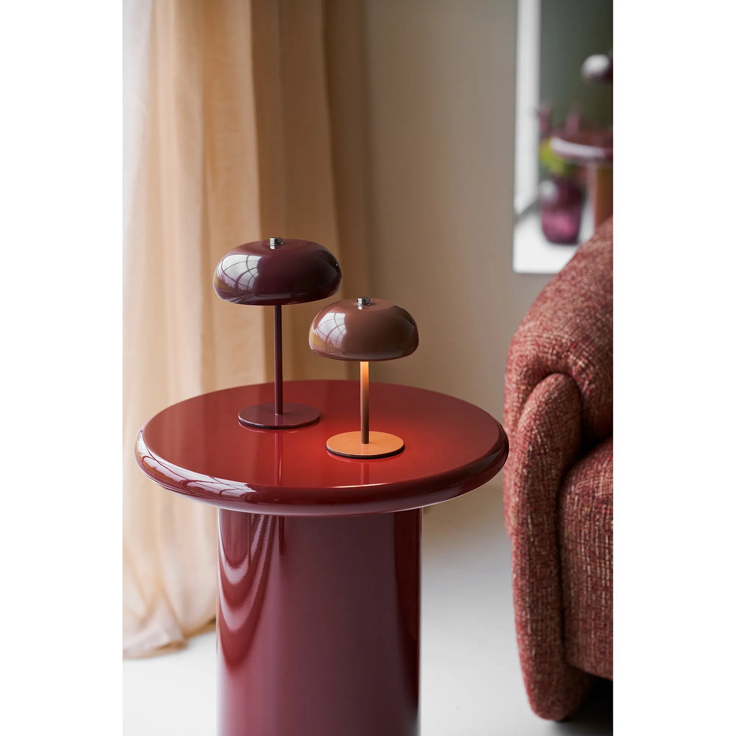 House Nordic - Bordlamper Brun og Bordeaux ( 2 stk.)