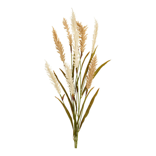 Deko Græs – Kunstigt, Beige/Sand (2 stilke), H: 130 cm