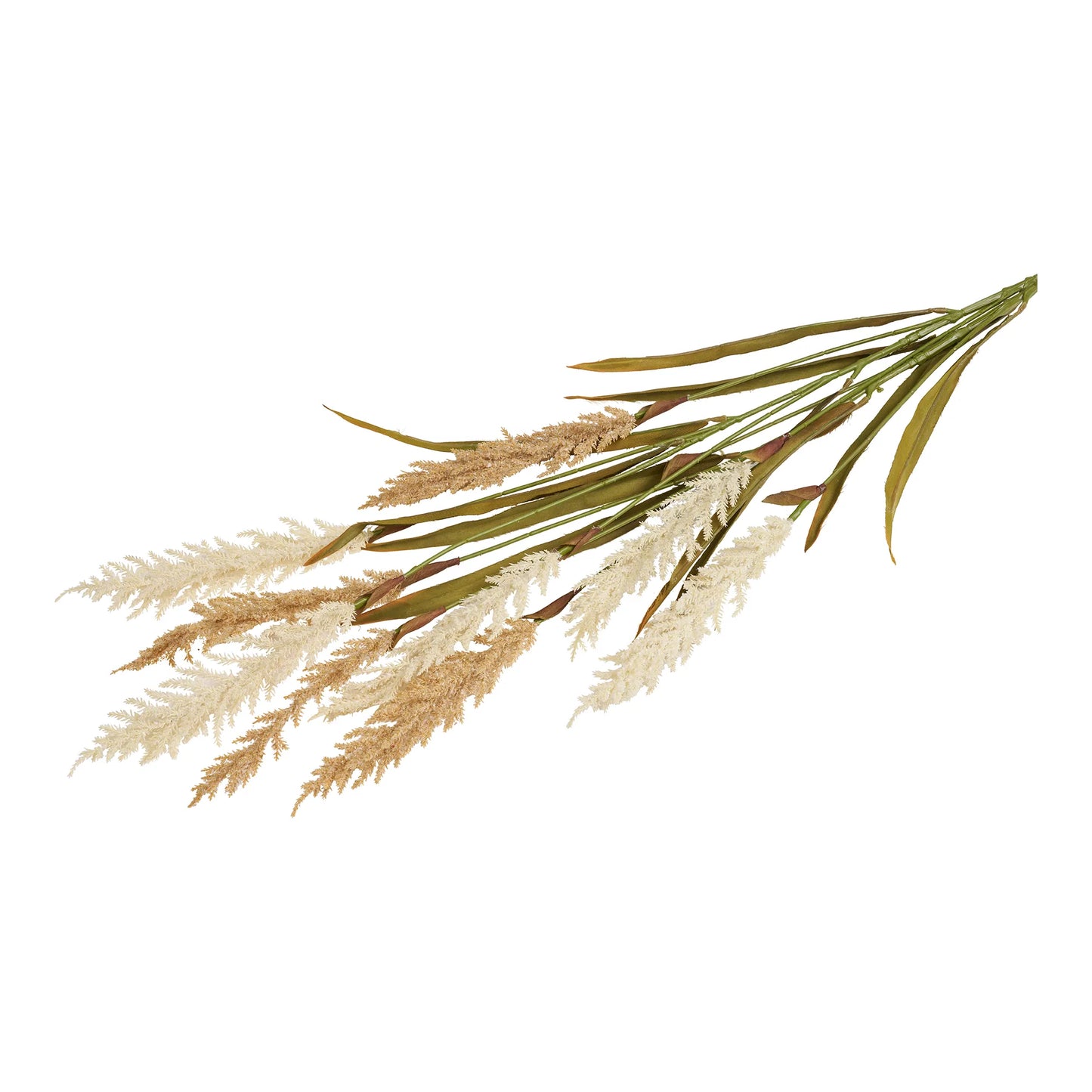 Deko Græs – Kunstigt, Beige/Sand (2 stilke), H: 130 cm