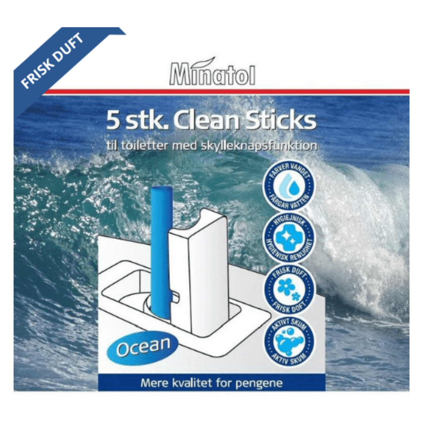 WC CLEAN STICKS OCEAN 5 STK.