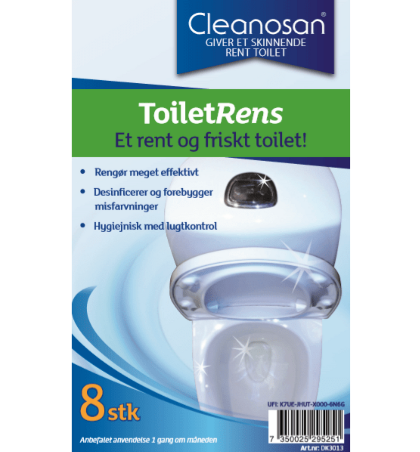 CLEANOSAN TOILETRENS 8 STK.
