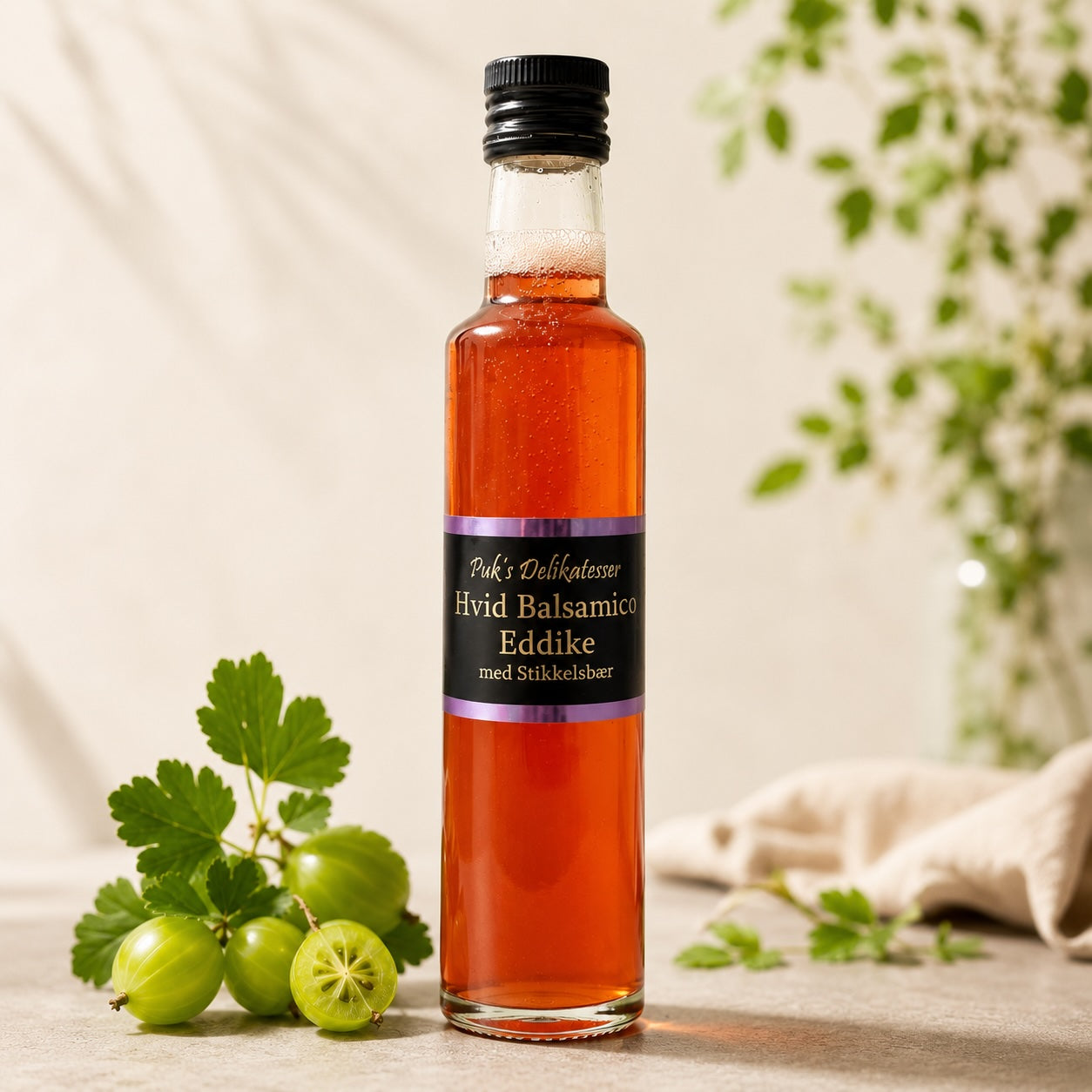 Hvid Balsamico med Eddike & Stikkelsbær