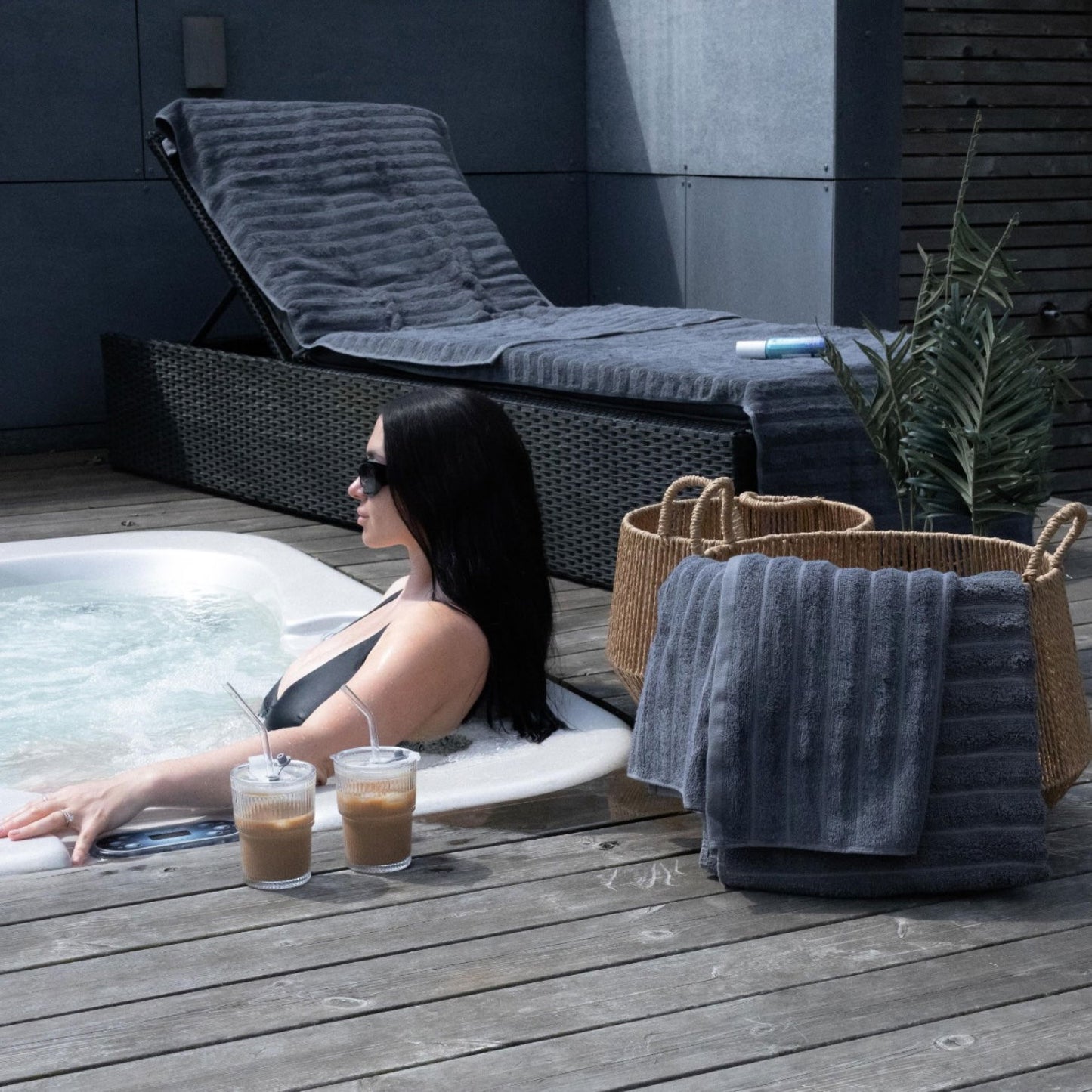 OH - Glaskop med låg og sugerør - 6 Pak