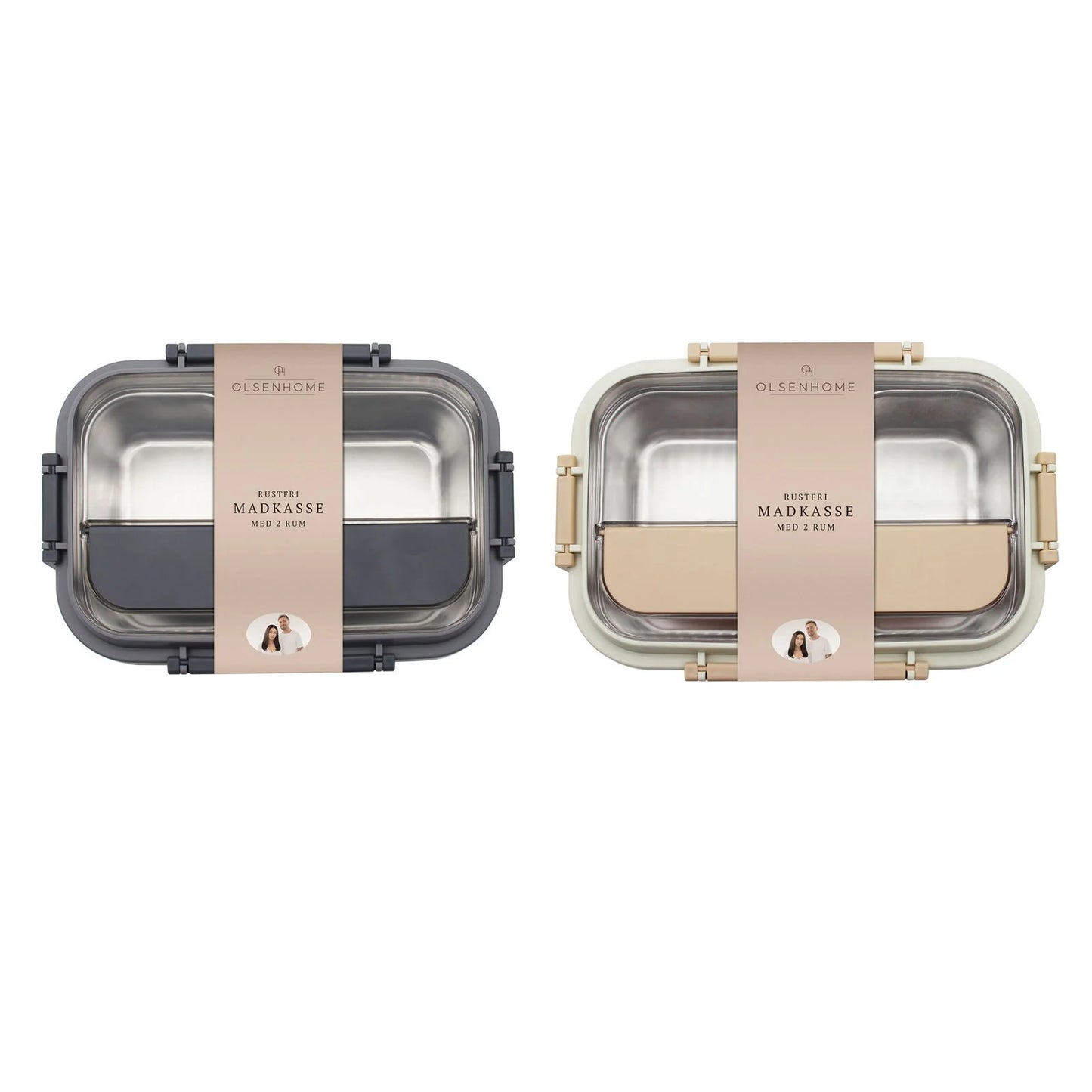 OH - Madkasse med 2 rum Grå