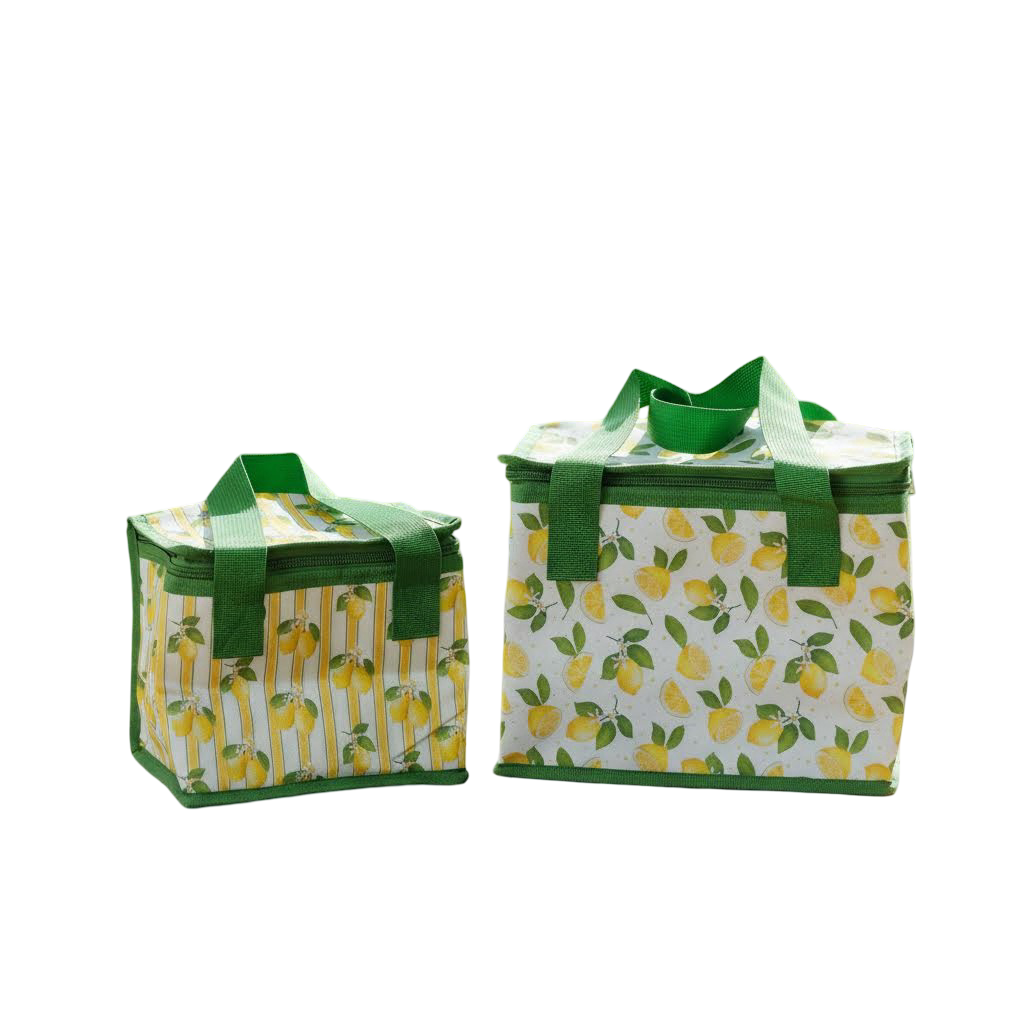 Køletasker 2-pak med citronprint (På lager uge 12)