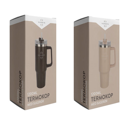 Nordis - Termokop m. sugerør 1200ml