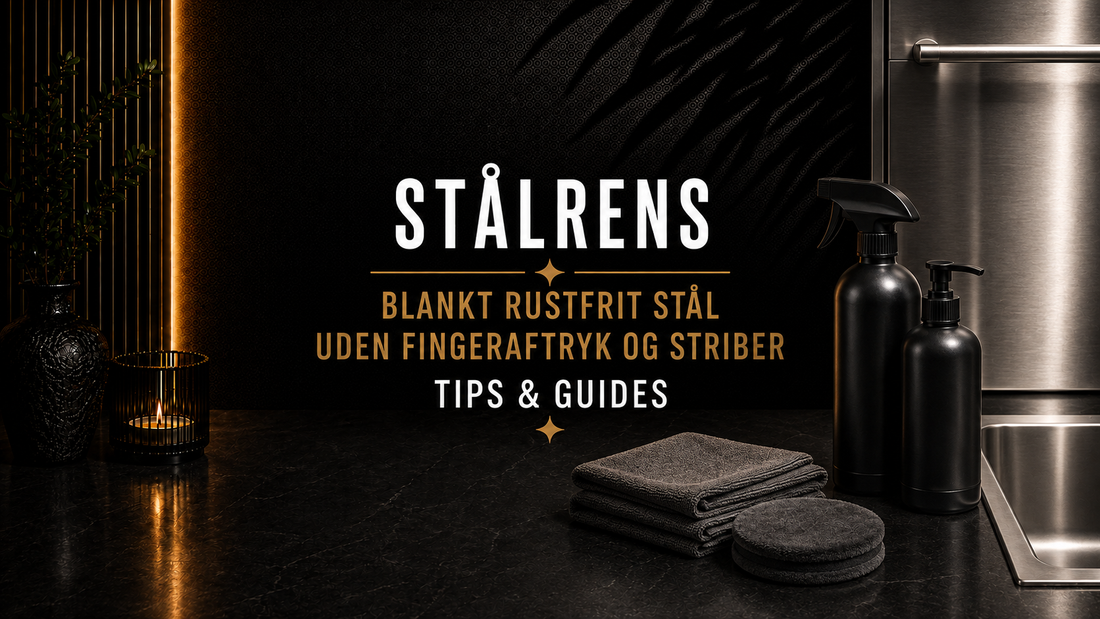 Blankt rustfrit stål uden fingeraftryk og striber – Det Rene Vanvid