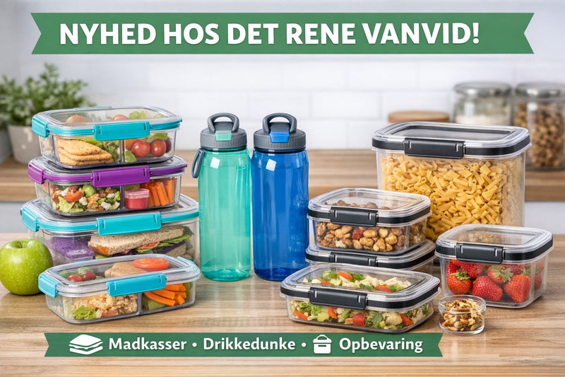 NYHED hos Det Rene Vanvid – Sistema madkasser, drikkedunke og opbevaring