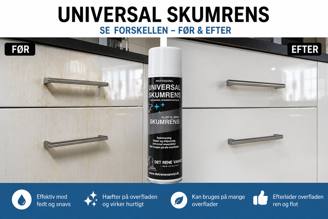 Universal Skumrens – se forskellen før og efter