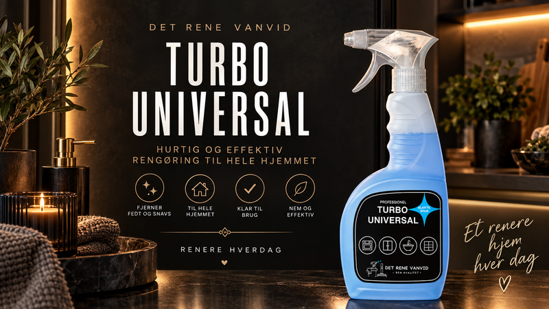 Turbo Universal – nem og effektiv rengøring til hele hjemmet