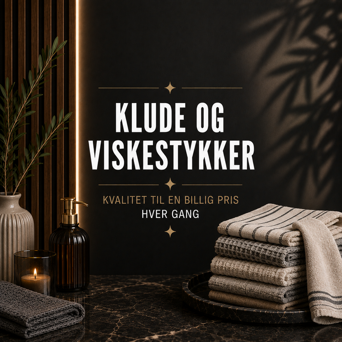 Klude og viskestykker – klude og viskestykker til rengøring hos Det Rene Vanvid