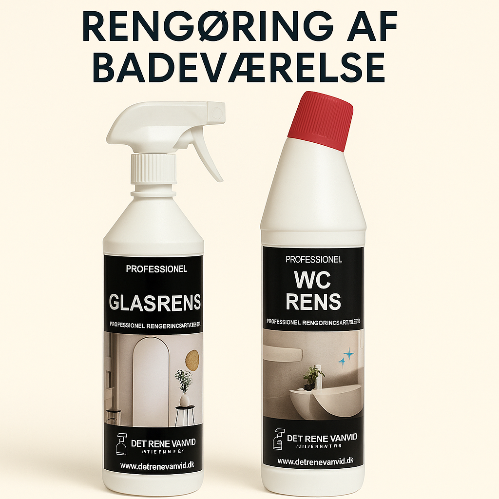 Rengøring af badeværelse