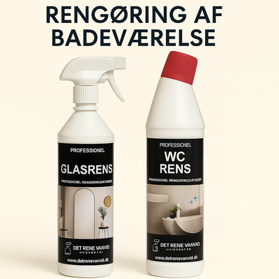 Rengøring af badeværelse