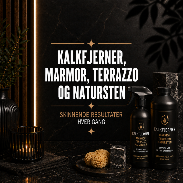 Kalkfjerner marmor, terrazzo og natursten – skånsom kalkfjerner til marmor, terrazzo og natursten hos Det Rene Vanvid