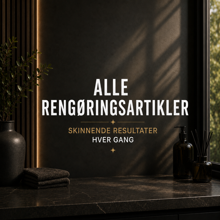 Alle rengøringsartikler – rengøringsartikler og rengøringsmidler hos Det Rene Vanvid