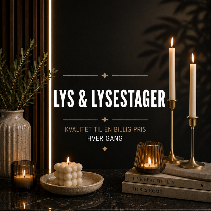 Lys & Lysestager – lys og lysestager hos Det Rene Vanvid