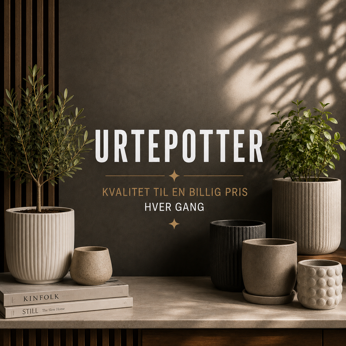 Urtepotter – urtepotter og krukker til planter hos Det Rene Vanvid