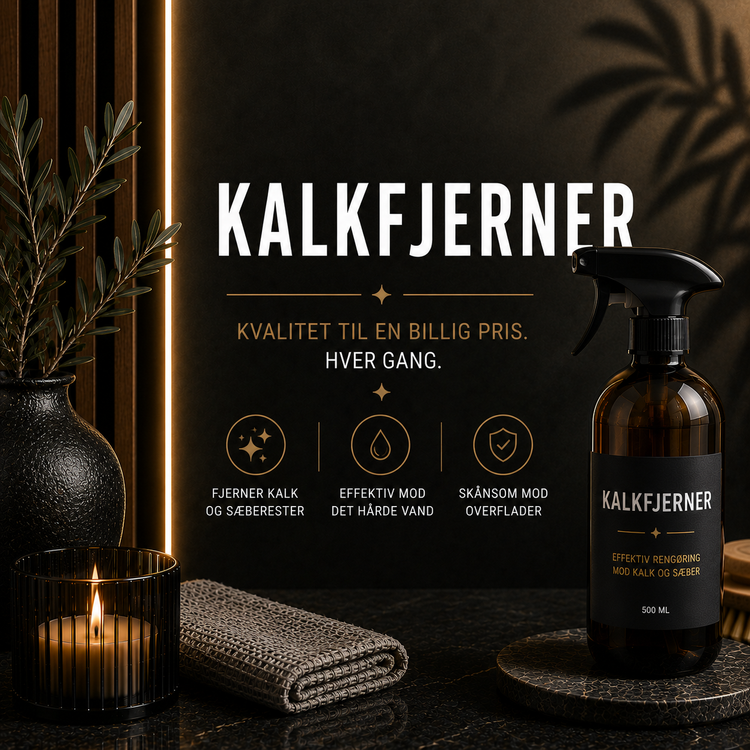 Kalkfjerner – effektive kalkfjernere til kalk og belægninger hos Det Rene Vanvid