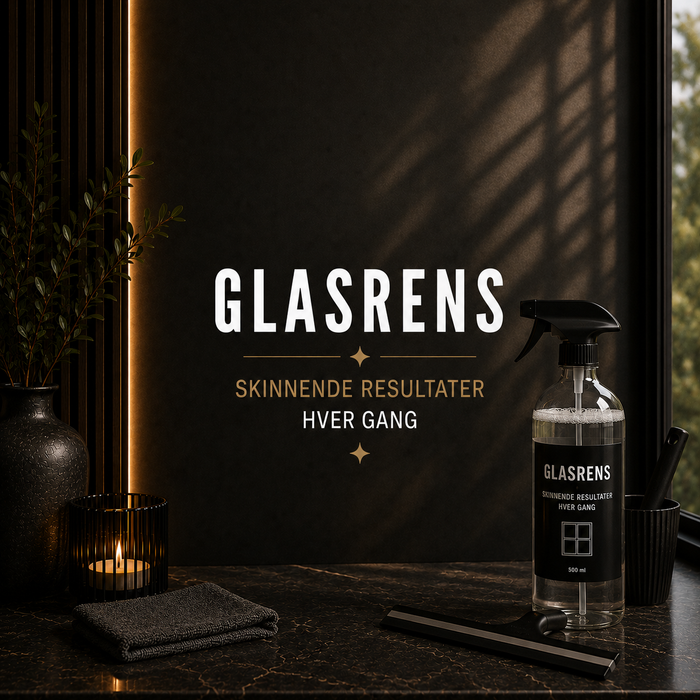 Glasrens – glasrens til vinduer og glas hos Det Rene Vanvid