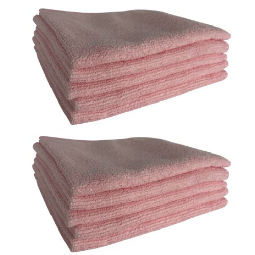 MICROFIBERKLUD LYSERØD 32 X 32 CM (Toilet klud)