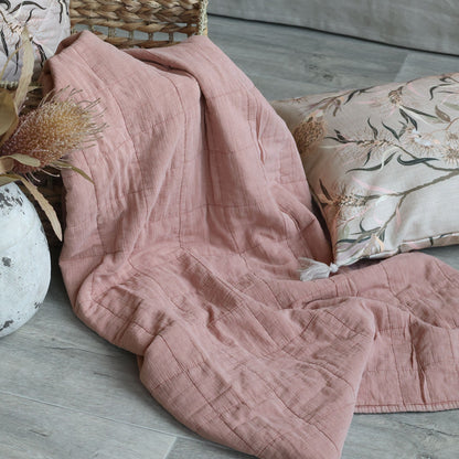 Chic Antique - Vintage Quilt Vattæppe Taupe 130x180 cm