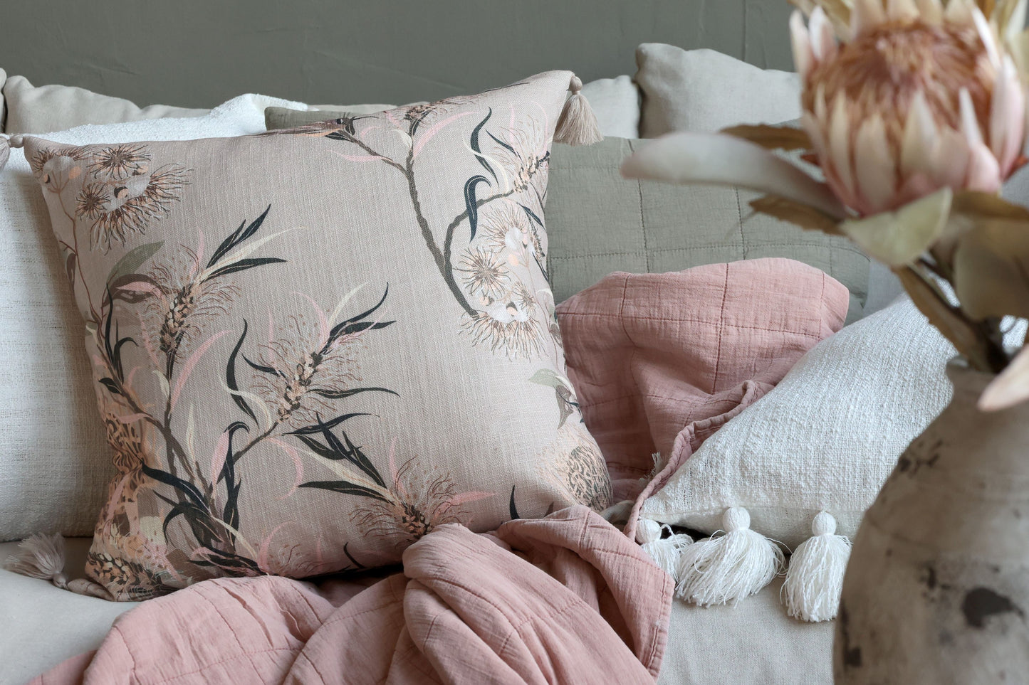 Chic Antique - Vintage Quilt Vattæppe Taupe 130x180 cm