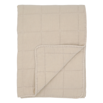 Chic Antique Aix Vintage Quilt - Hør L180 / B130 cm