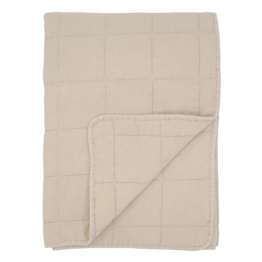 Chic Antique Aix Vintage Quilt - Hør L180 / B130 cm