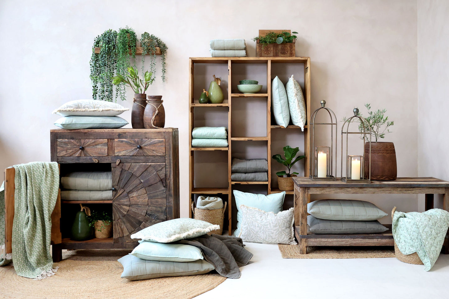 Chic Antique Aix Vintage Quilt - Opal L180 / B130 cm