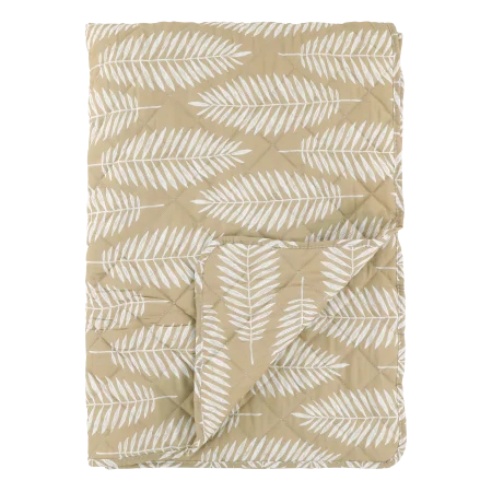 Chic Antique - Quilt m. tropisk bladmønster L180 / B130 cm