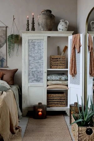 Chic Antique - Quilt m. tropisk bladmønster L180 / B130 cm