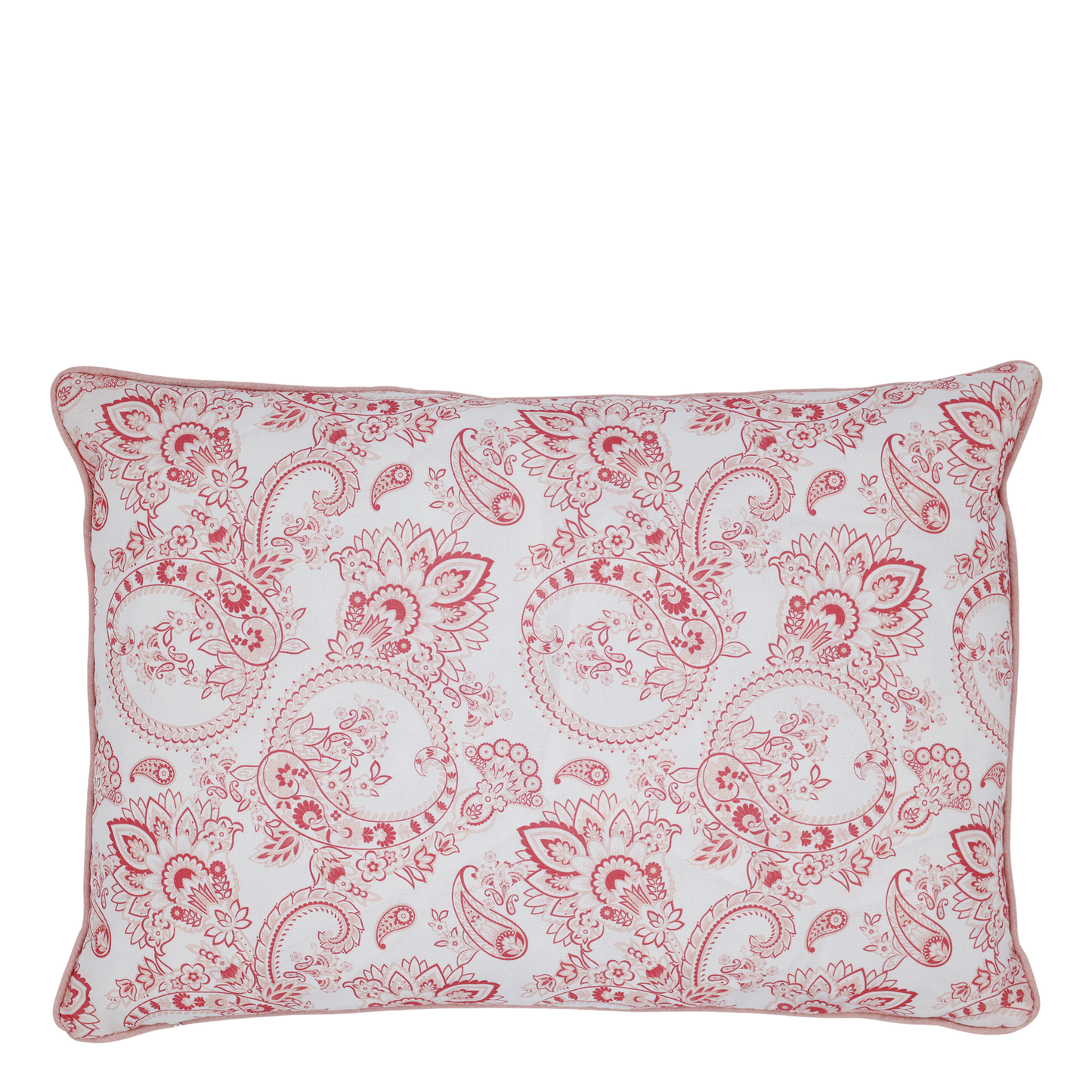 Chic Antique Pudebetræk m. paisleymønster – Rosa & Hvid 50x35