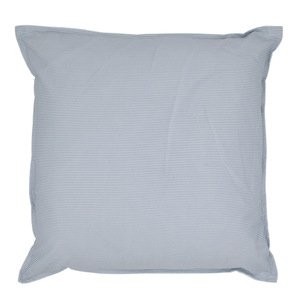 Chic Antique Pudebetræk m.  mælkedrengestriber  – Skyblue & Hvid 50x50