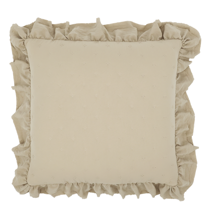 Chic Antique - Aix Soft Pudebetræk m. flæsekant 50 × 50 cm