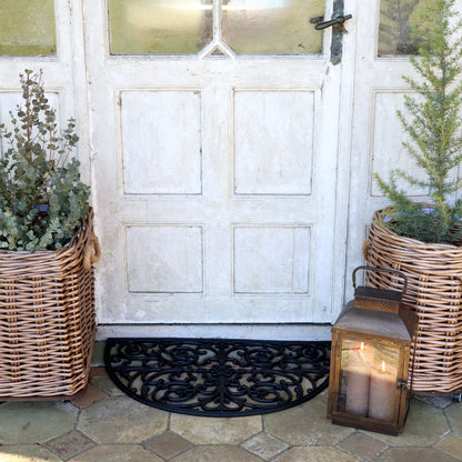 CHIC ANTIQUE FILIGRAN DØRMÅTTE SORT 75 × 45 CM