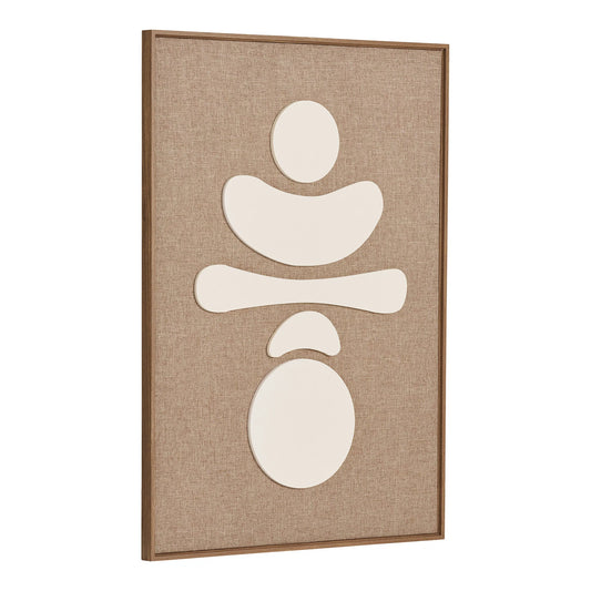 House Nordic Diva Relief Vægdekoration No. 2 – Brun/Beige 50 × 70 cm  Elegant vægdekoration med smuk reliefeffekt – skab varme, dybde og et stilfuldt udtryk i hjemmet.