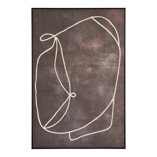 House Nordic Apia Lærredsprint No. 2 – Natur 80 × 120 cm  Elegant og moderne vægkunst i smukke, naturlige nuancer – skab varme, ro og personlighed i din bolig.