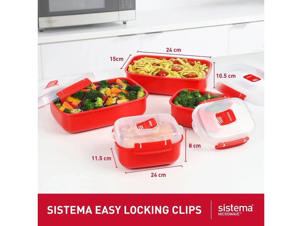 Sistema Microwave Opbevaringsboks - 4 stk.