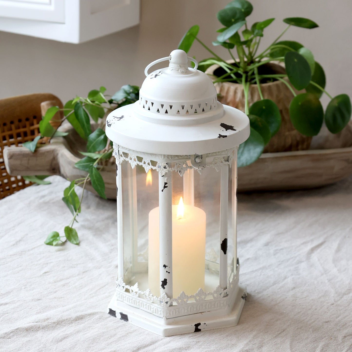 Lanterne m. blondekant