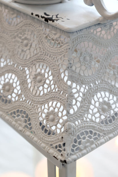 Chic Antique - Lanterne med mønster – antique creme