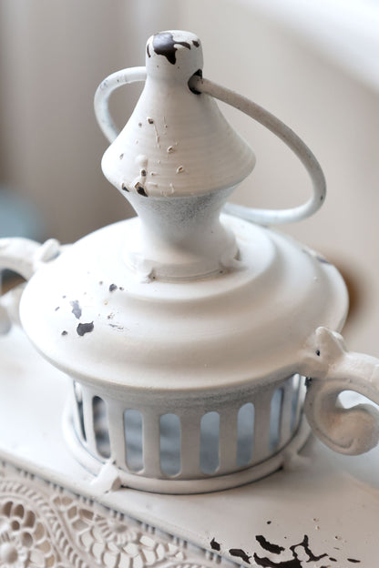 Chic Antique - Lanterne med mønster – antique creme