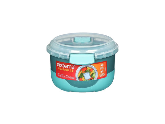Sistema Round Heatables 900 ml – Mikroovnsskål med låg