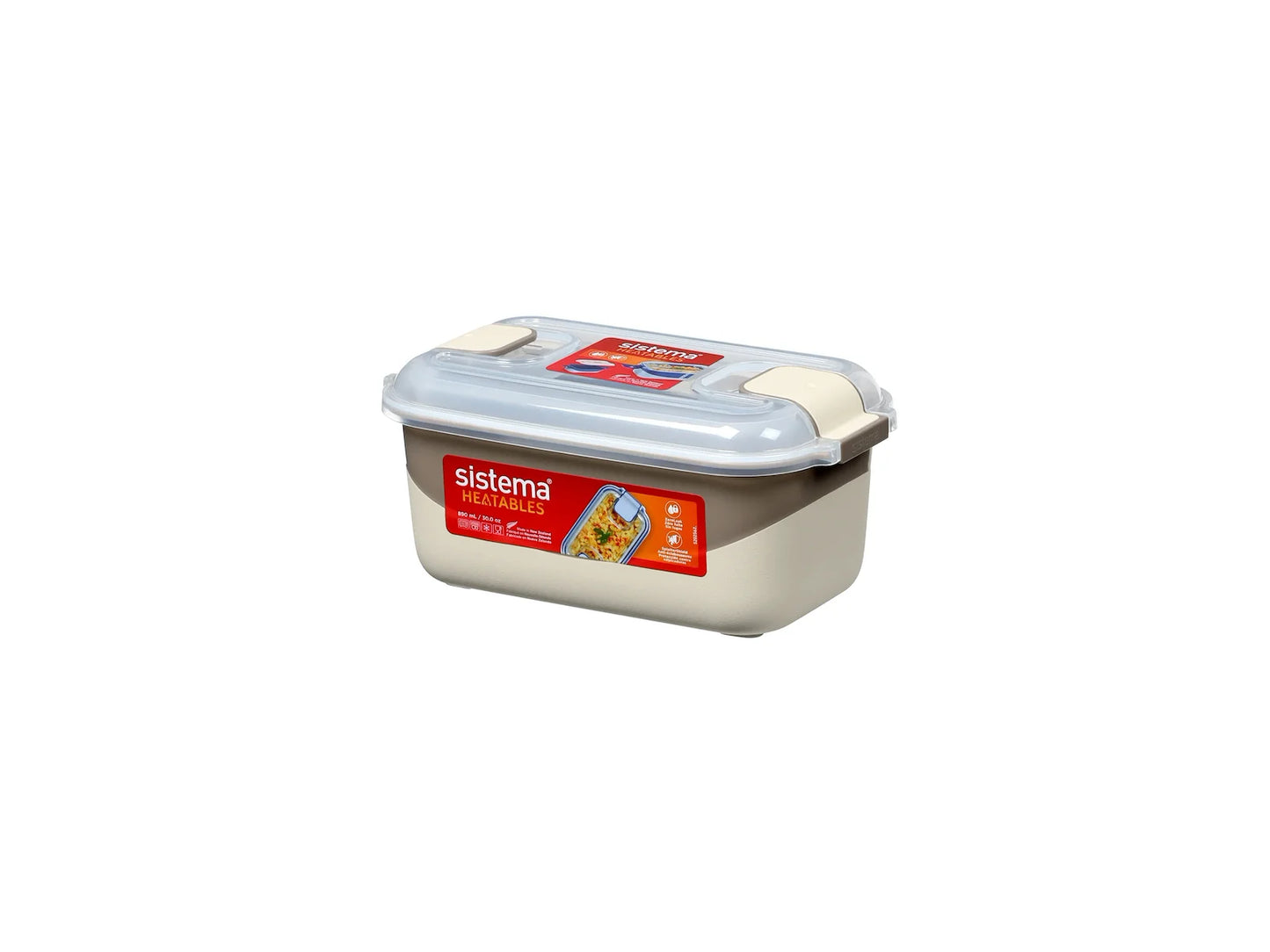 Sistema Rectangle Heatables 890 ml – Mikroovnsskål med Låg