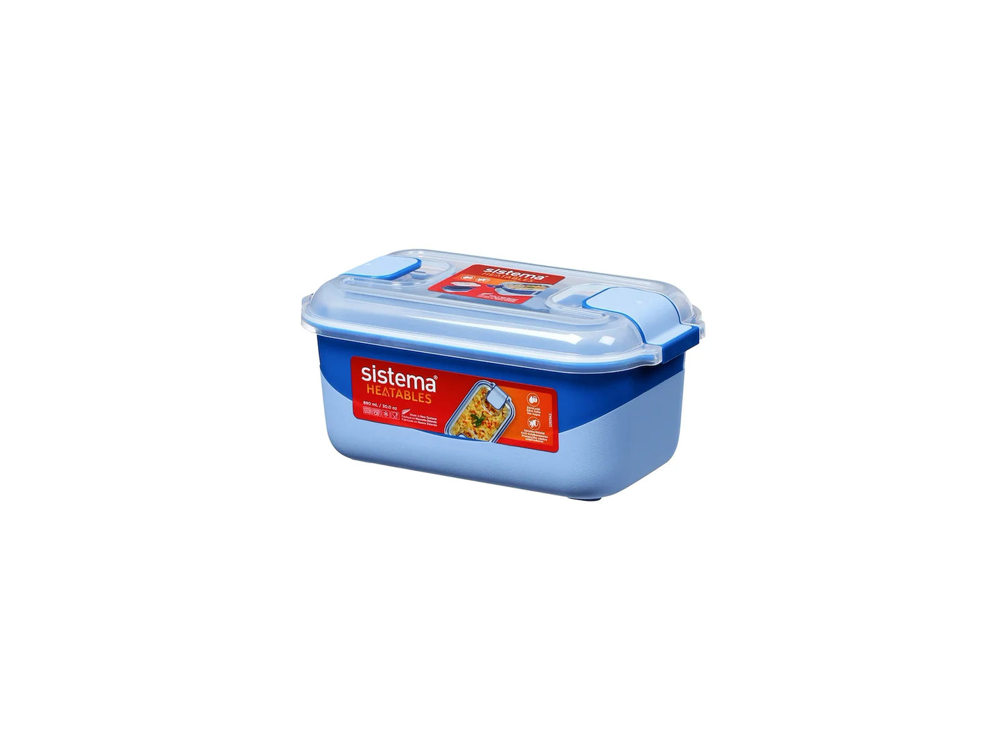 Sistema Rectangle Heatables 890 ml – Mikroovnsskål med Låg