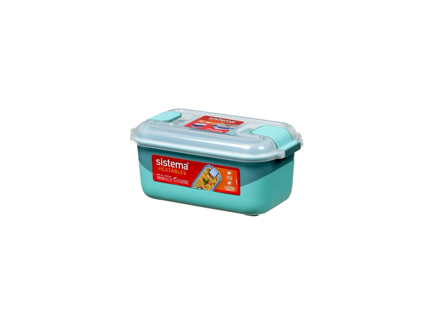 Sistema Rectangle Heatables 890 ml – Mikroovnsskål med Låg