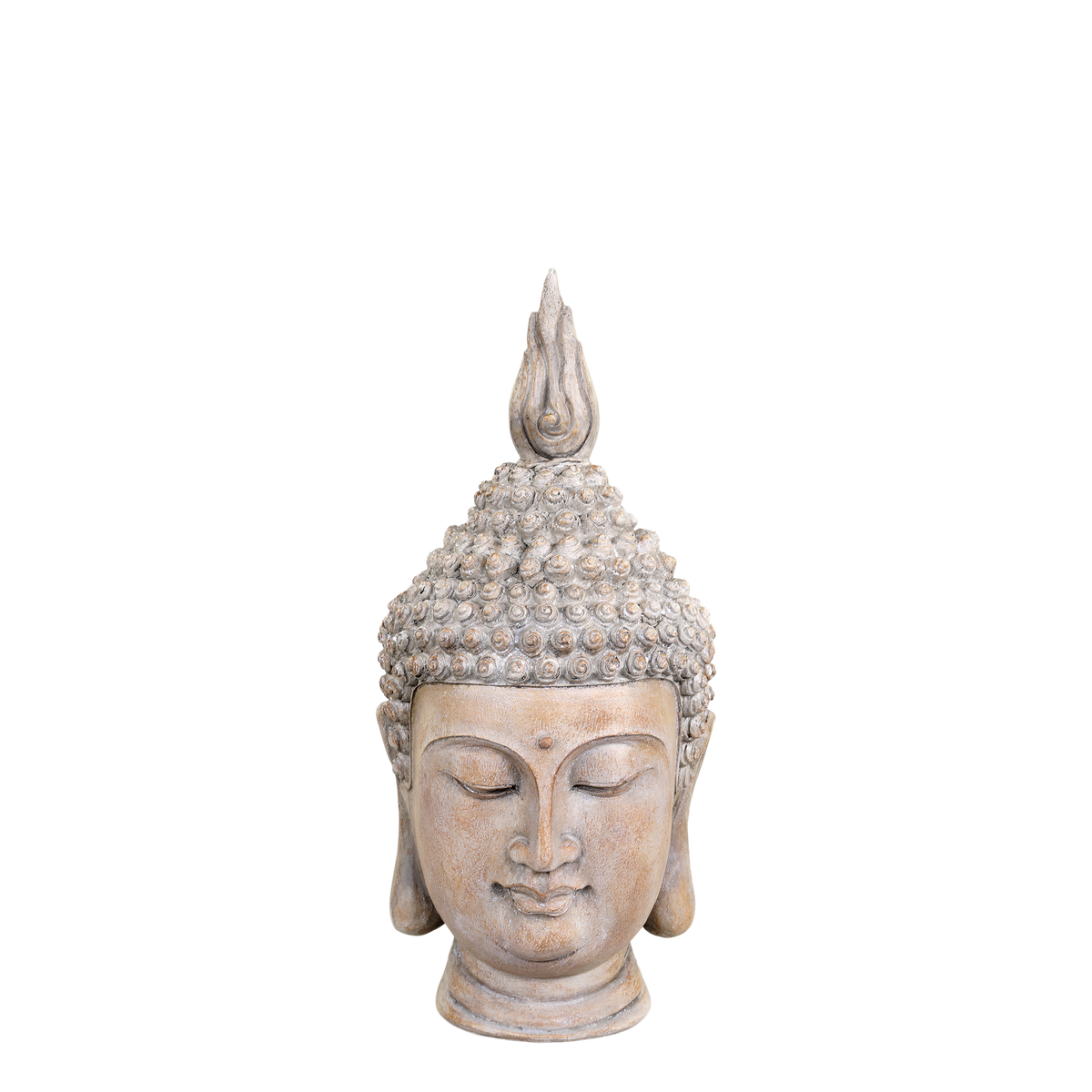 Chic Antique Buddha FigurLatte H28,5 cm   - Dekorativ Buddha figur i varm Latte-farve – smuk dekoration til et roligt og harmonisk udtryk i hjemmet.