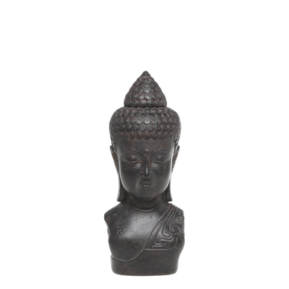 CHIC ANTIQUE BUDDHA FIGUR I ANTIQUE SORT – H31,5 CM